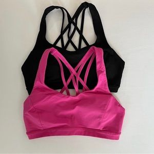 Size 6 lululemon sports bras.